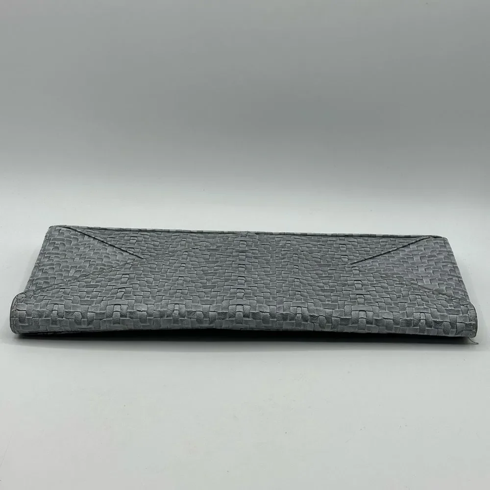 Lulu Townsend Women's Clutch Gray Classic Hollywood Style Magnet Closure
